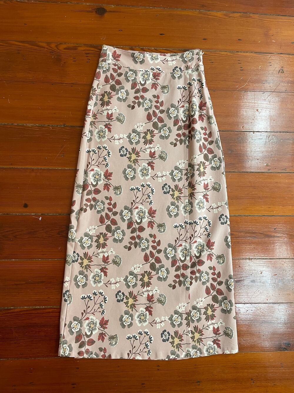 Spartina 449 Sloane Bi-Stretch Floral Midi Skirt Mauve 373119
